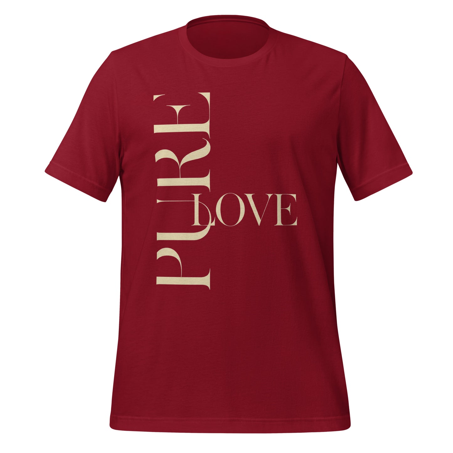 "Pure Love" Modern Typography Shirt – Premium Aesthetic Graphic Tee
