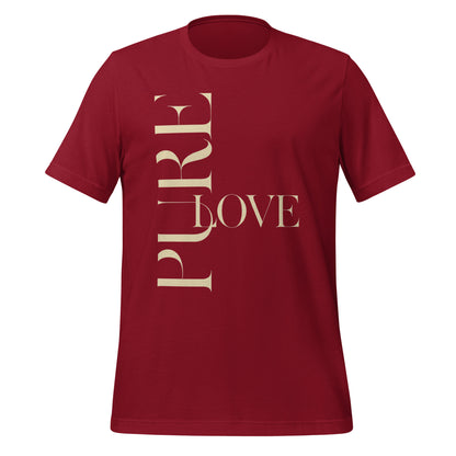 "Pure Love" Modern Typography Shirt – Premium Aesthetic Graphic Tee