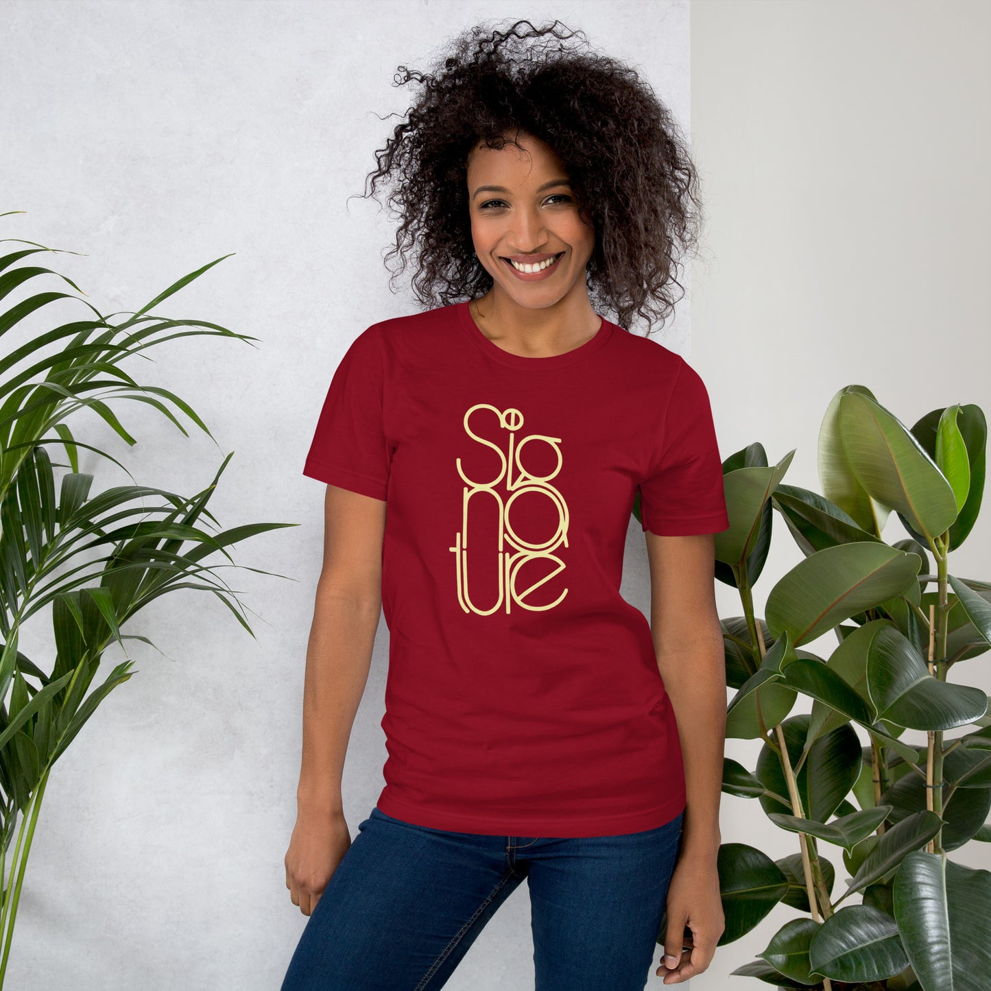 The Signature Tee - Minimalist Typographic Luxury Graphic T-Shirt