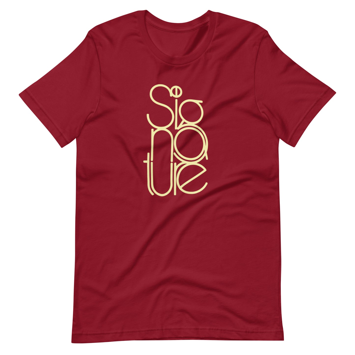 The Signature Tee - Minimalist Typographic Luxury Graphic T-Shirt