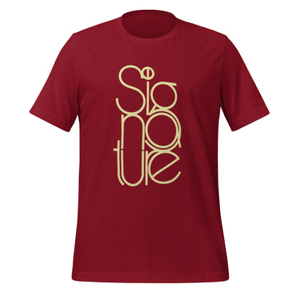 The Signature Tee - Minimalist Typographic Luxury Graphic T-Shirt