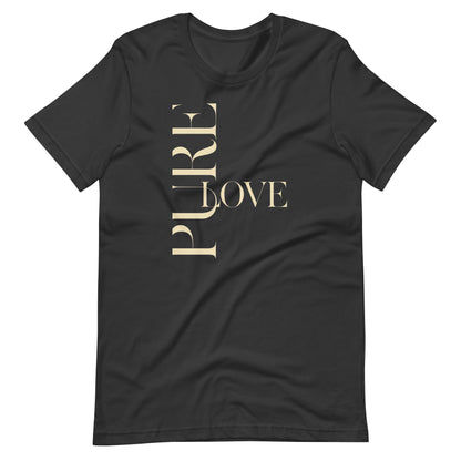 "Pure Love" Modern Typography Shirt – Premium Aesthetic Graphic Tee