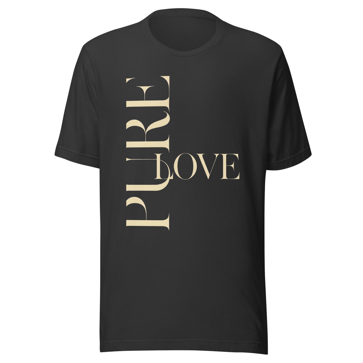 "Pure Love" Modern Typography Shirt – Premium Aesthetic Graphic Tee