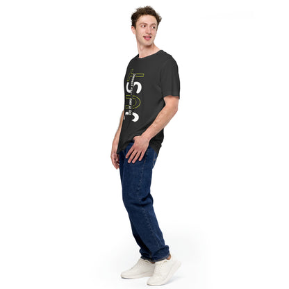 Stay Strong Vertical Typographic Tee - Modern Minimalist Urban Streetwear T-Shirt