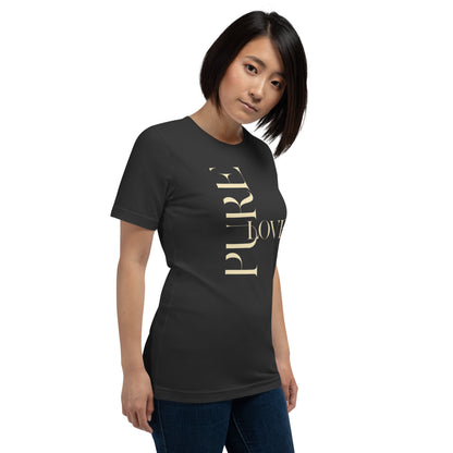 "Pure Love" Modern Typography Shirt – Premium Aesthetic Graphic Tee