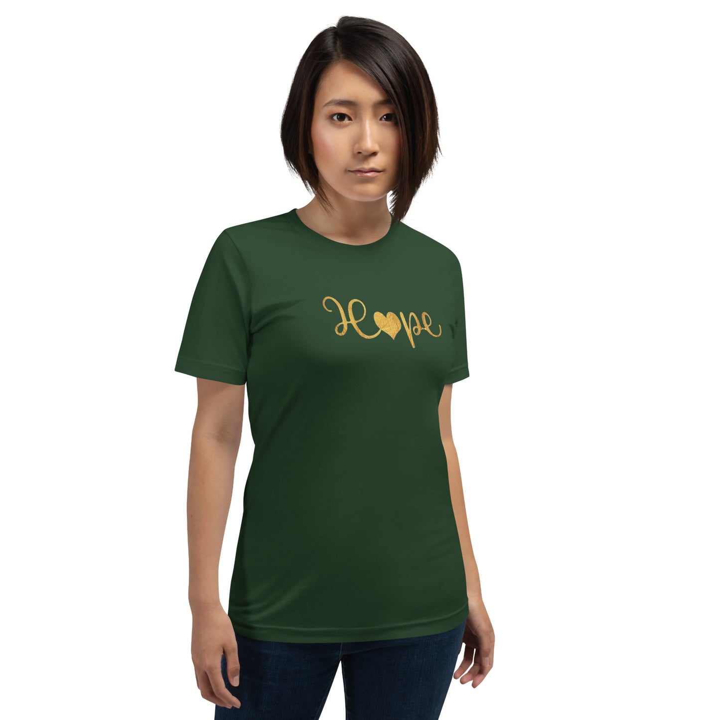 Elyx "Hope" Elegant Calligraphy Tee – Modern Minimalist Collection