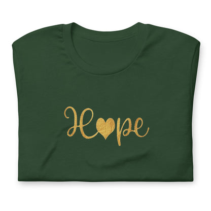 Elyx "Hope" Elegant Calligraphy Tee – Modern Minimalist Collection