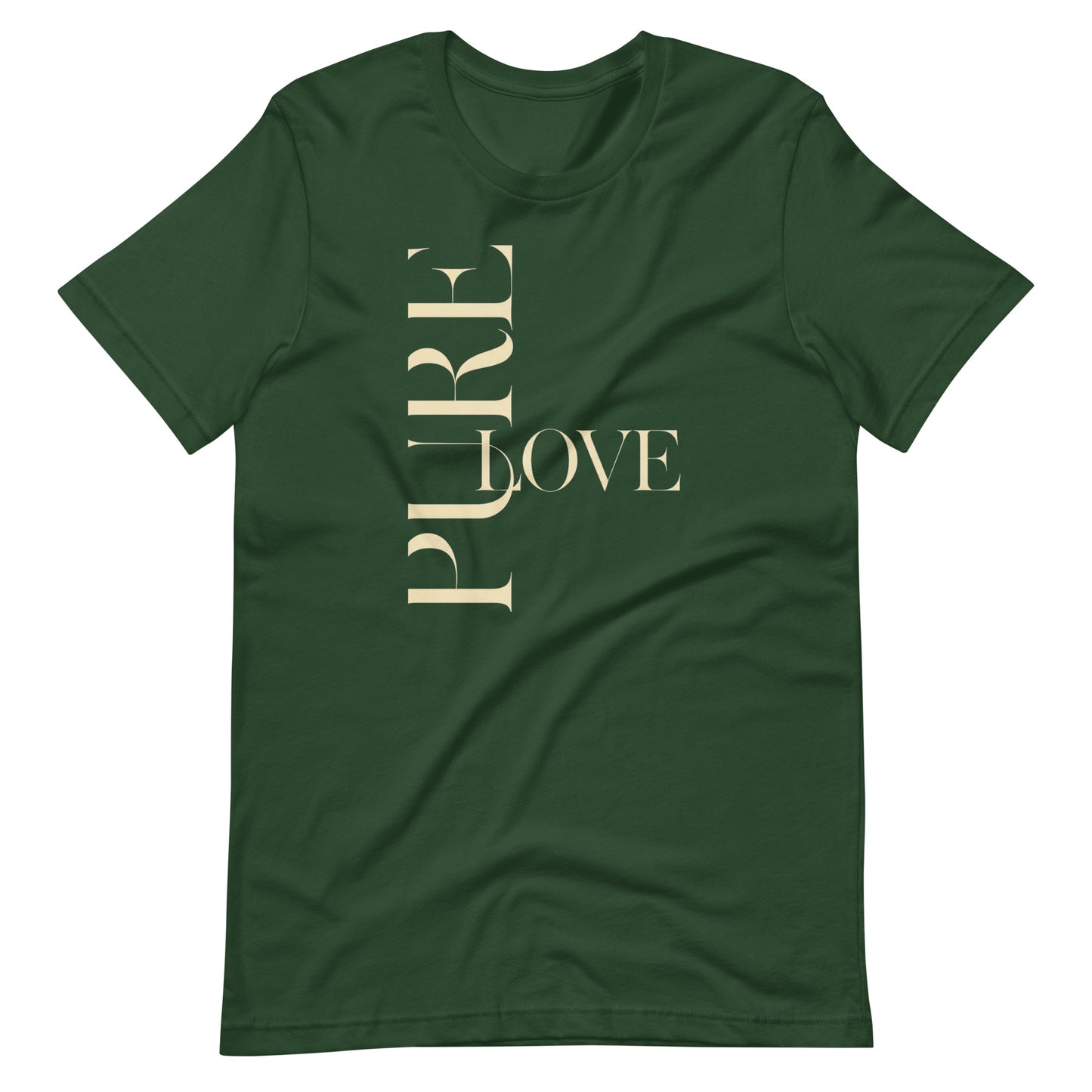 "Pure Love" Modern Typography Shirt – Premium Aesthetic Graphic Tee