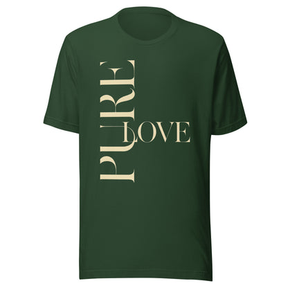 "Pure Love" Modern Typography Shirt – Premium Aesthetic Graphic Tee