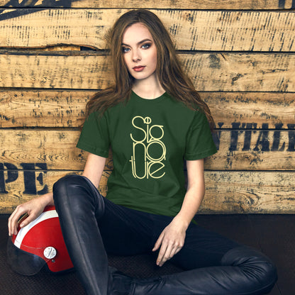 The Signature Tee - Minimalist Typographic Luxury Graphic T-Shirt