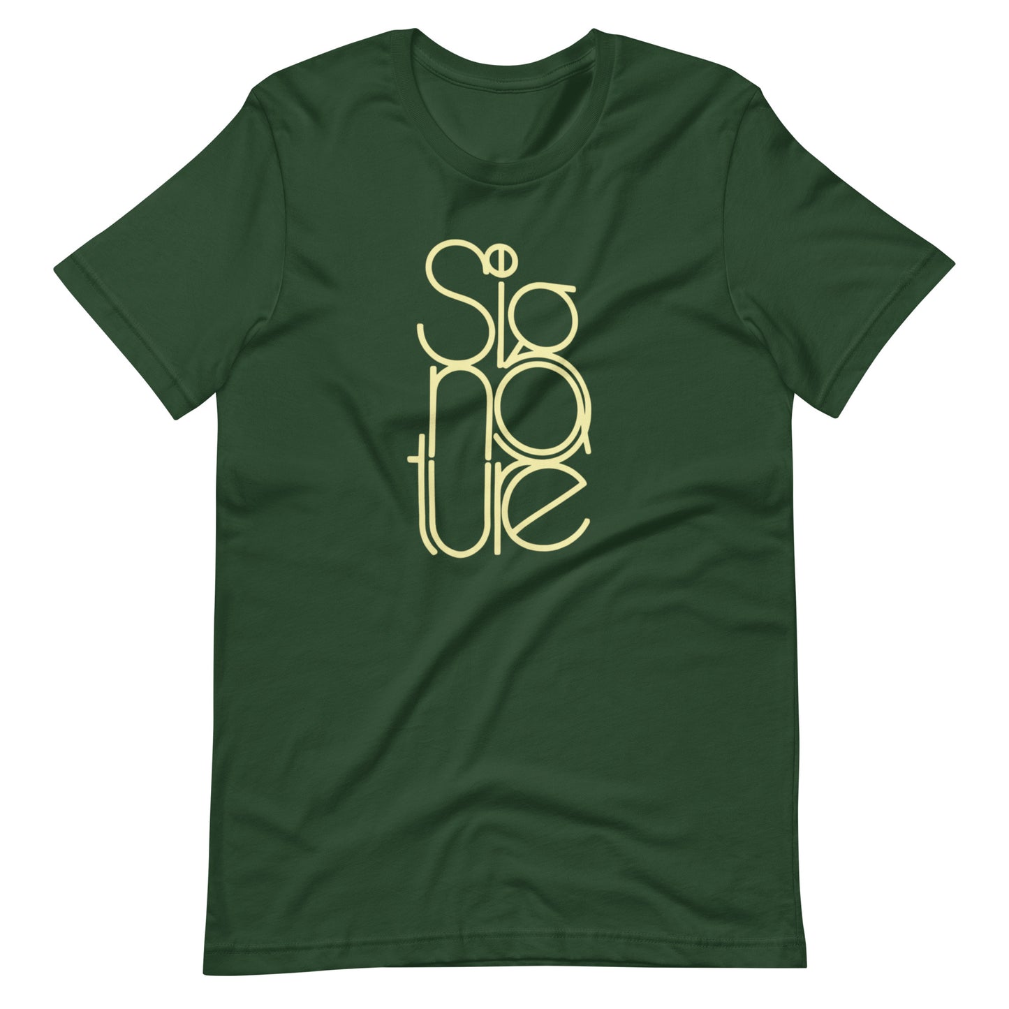 The Signature Tee - Minimalist Typographic Luxury Graphic T-Shirt