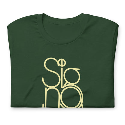 The Signature Tee - Minimalist Typographic Luxury Graphic T-Shirt