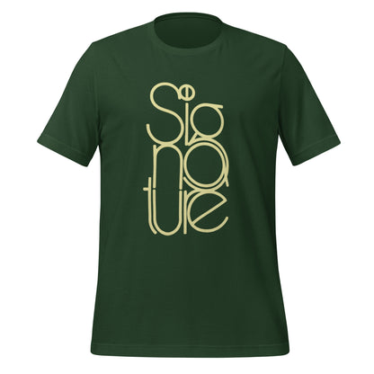 The Signature Tee - Minimalist Typographic Luxury Graphic T-Shirt