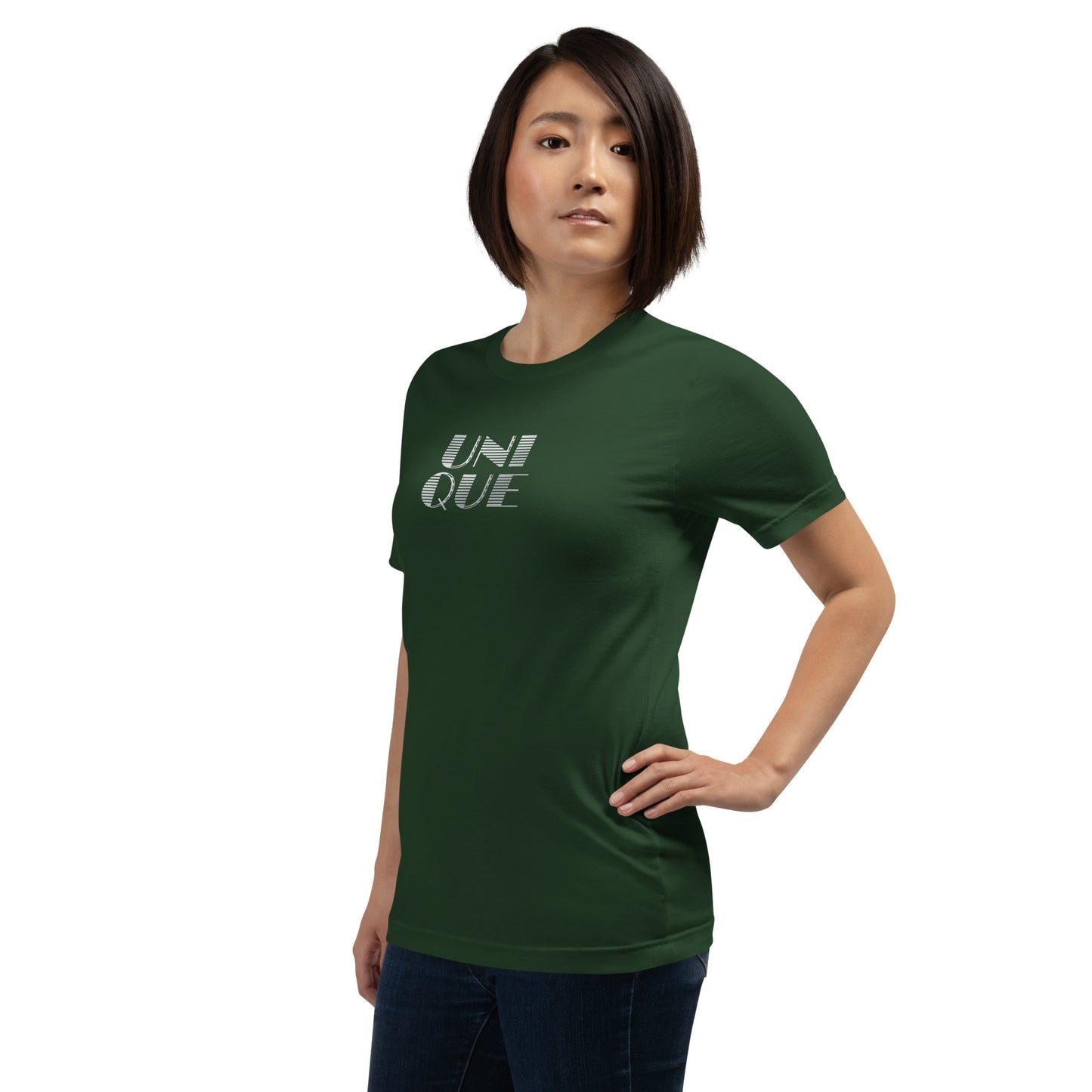Elyx "Unique" Linear Illusion Premium Woman Graphic Tee