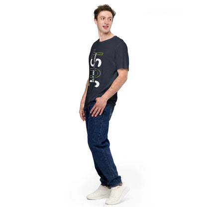 Stay Strong Vertical Typographic Tee - Modern Minimalist Urban Streetwear T-Shirt