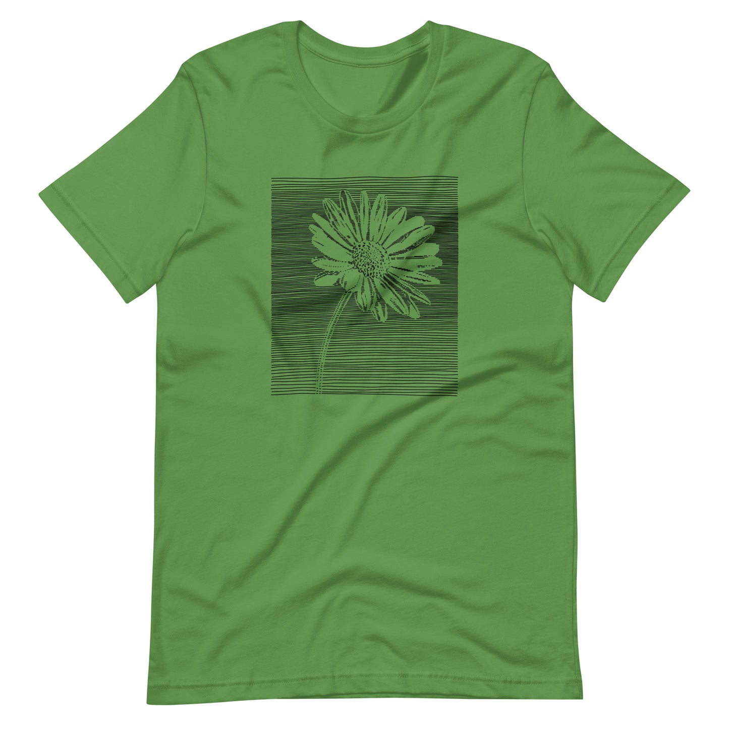 Elyx Minimalist Daisy Line Art Woman Graphic Tee