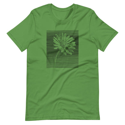 Elyx Minimalist Daisy Line Art Woman Graphic Tee