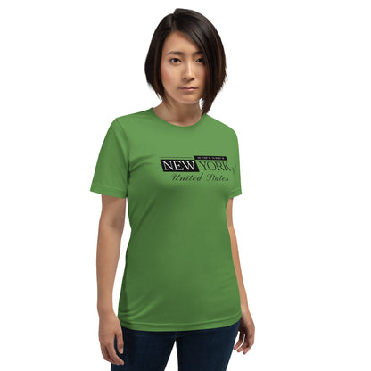 Elyx New York Minimalist City Typography Woman Graphic Tee