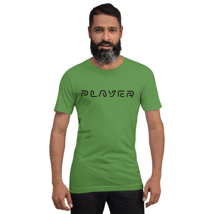 Player Futuristic Typographic Tee - Minimalist Cyber Streetwear T-Shirt