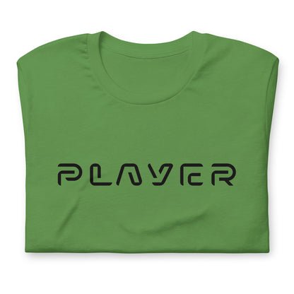 Player Futuristic Typographic Tee - Minimalist Cyber Streetwear T-Shirt