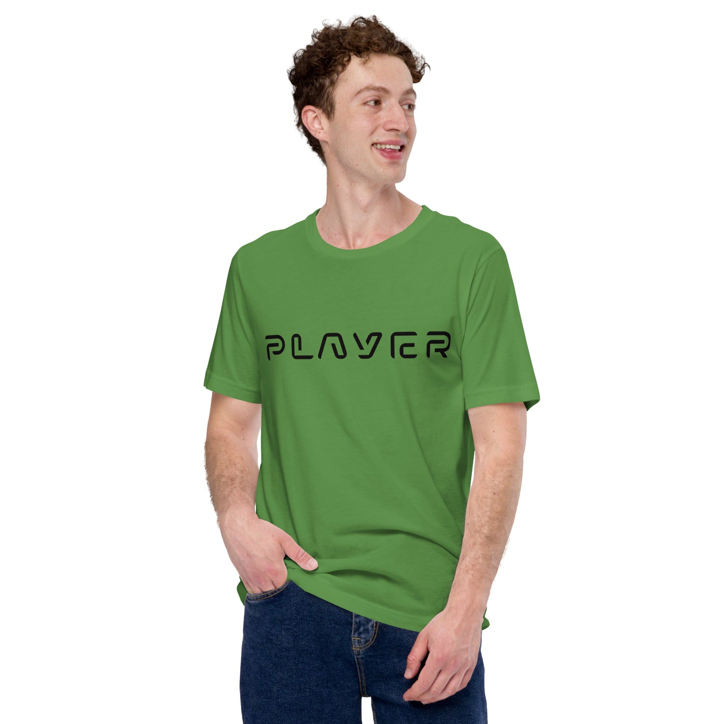 Player Futuristic Typographic Tee - Minimalist Cyber Streetwear T-Shirt