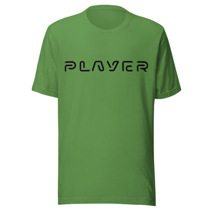 Player Futuristic Typographic Tee - Minimalist Cyber Streetwear T-Shirt