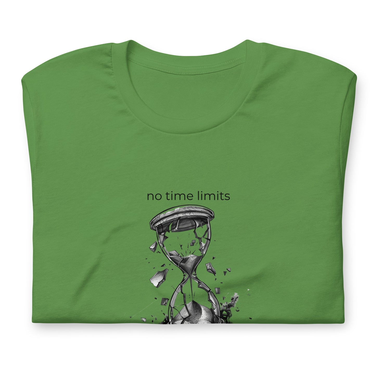 No Time Limits Hourglass Graphic Tee - Surrealist Minimalist Art T-Shirt