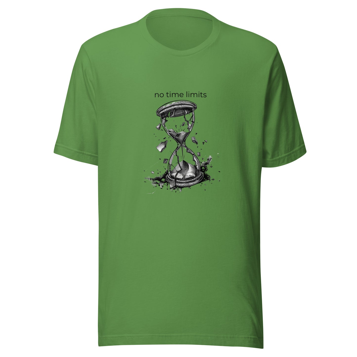No Time Limits Hourglass Graphic Tee - Surrealist Minimalist Art T-Shirt