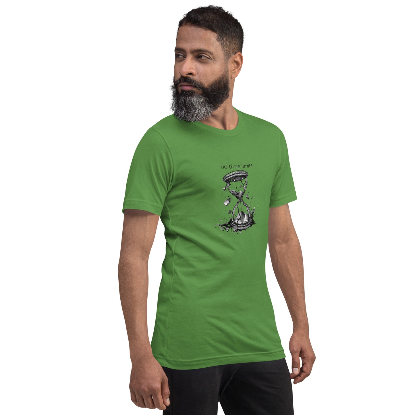 No Time Limits Hourglass Graphic Tee - Surrealist Minimalist Art T-Shirt