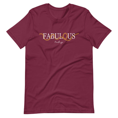 Elyx "Fabulous Today" Golden Chain Graphic Tee - Premium Soft Cotton T-Shirt for Women
