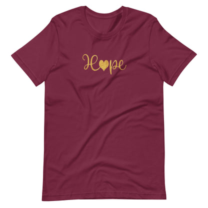 Elyx "Hope" Elegant Calligraphy Tee – Modern Minimalist Collection
