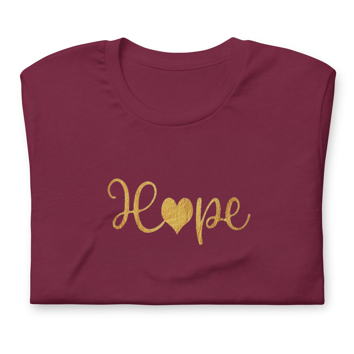 Elyx "Hope" Elegant Calligraphy Tee – Modern Minimalist Collection