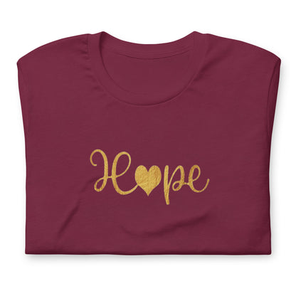 Elyx "Hope" Elegant Calligraphy Tee – Modern Minimalist Collection
