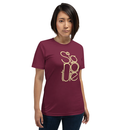 The Signature Tee - Minimalist Typographic Luxury Graphic T-Shirt