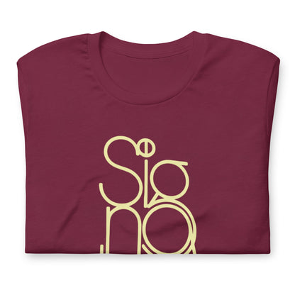 The Signature Tee - Minimalist Typographic Luxury Graphic T-Shirt