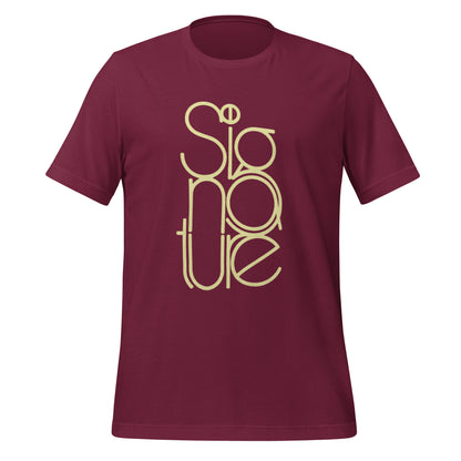The Signature Tee - Minimalist Typographic Luxury Graphic T-Shirt