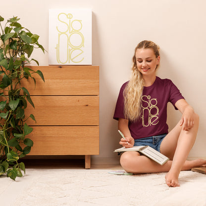 The Signature Tee - Minimalist Typographic Luxury Graphic T-Shirt