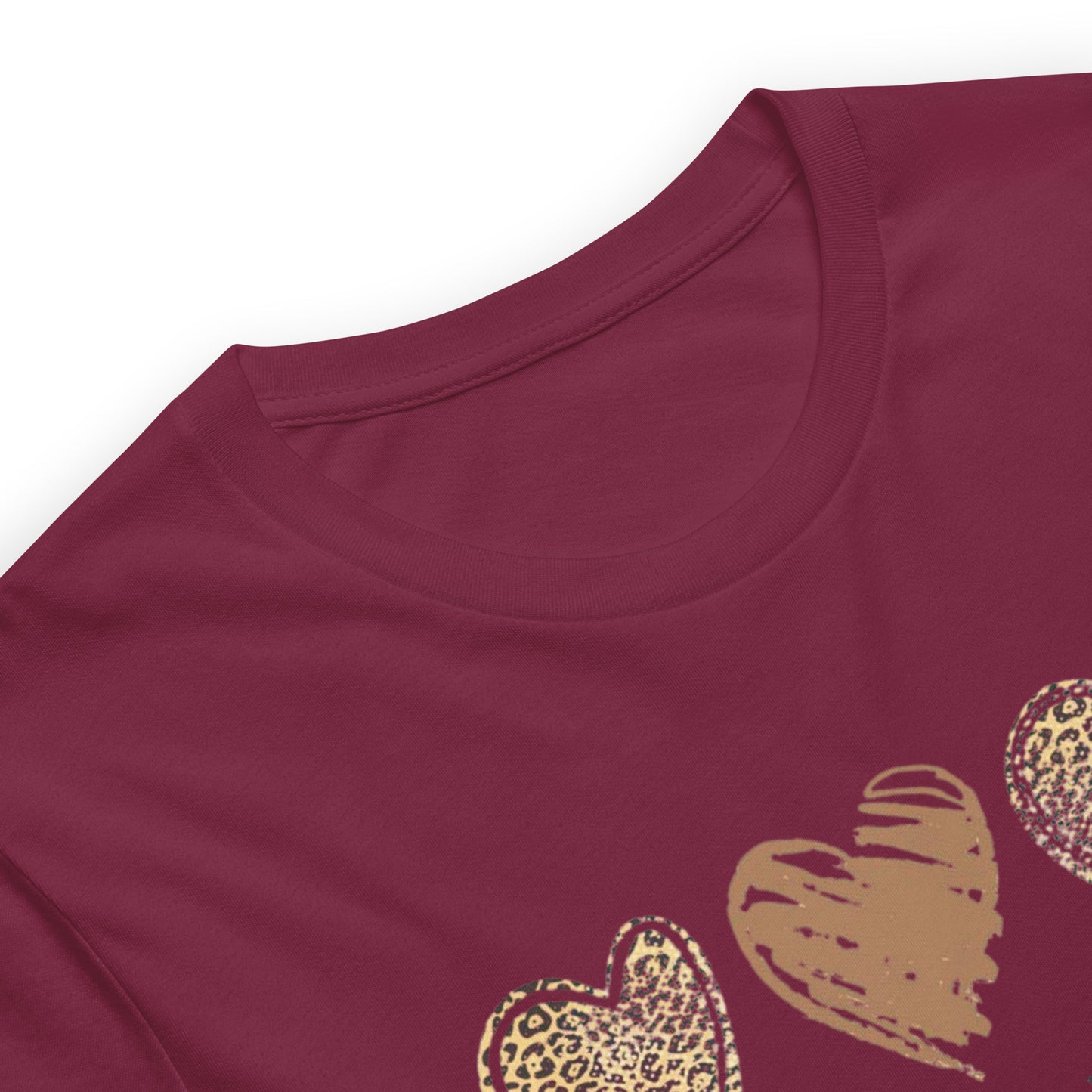 Leopard Heart Graphic Tee - Enjoy Life Everyday Aesthetic Boho T-Shirt - Cozy  Top
