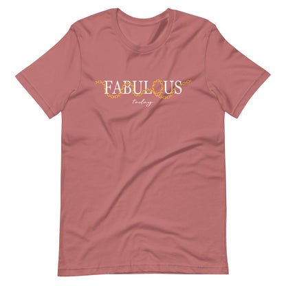 Elyx "Fabulous Today" Golden Chain Graphic Tee - Premium Soft Cotton T-Shirt for Women