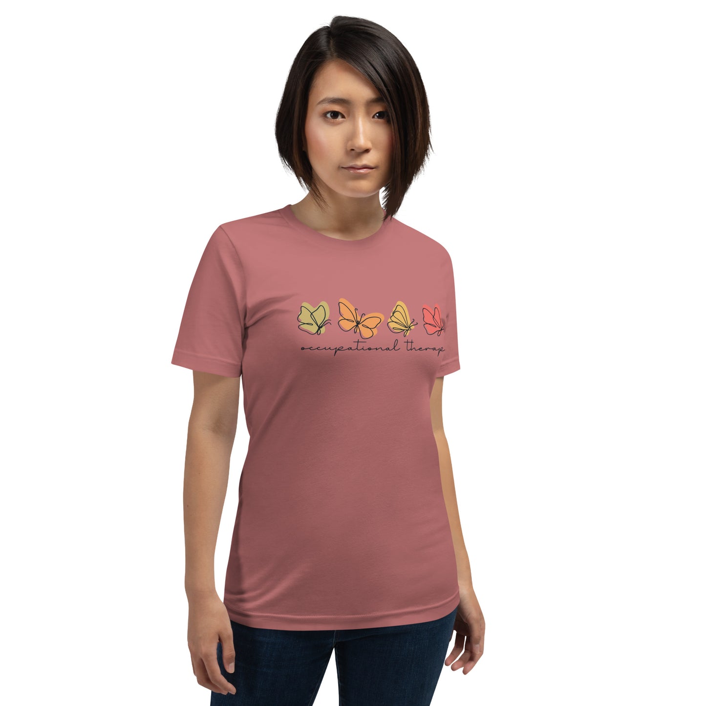 Elyx Aesthetic Occupational Therapy Butterflies Woman Graphic Tee