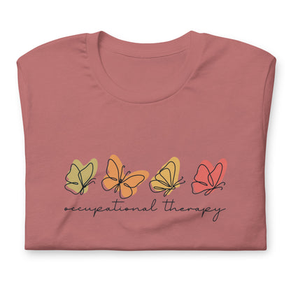 Elyx Aesthetic Occupational Therapy Butterflies Woman Graphic Tee