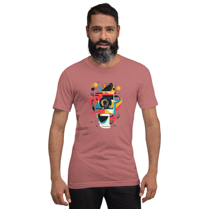 Photographer Gift Shirt - Vintage Camera Graphic Tee - Aesthetic Geometric Apparel