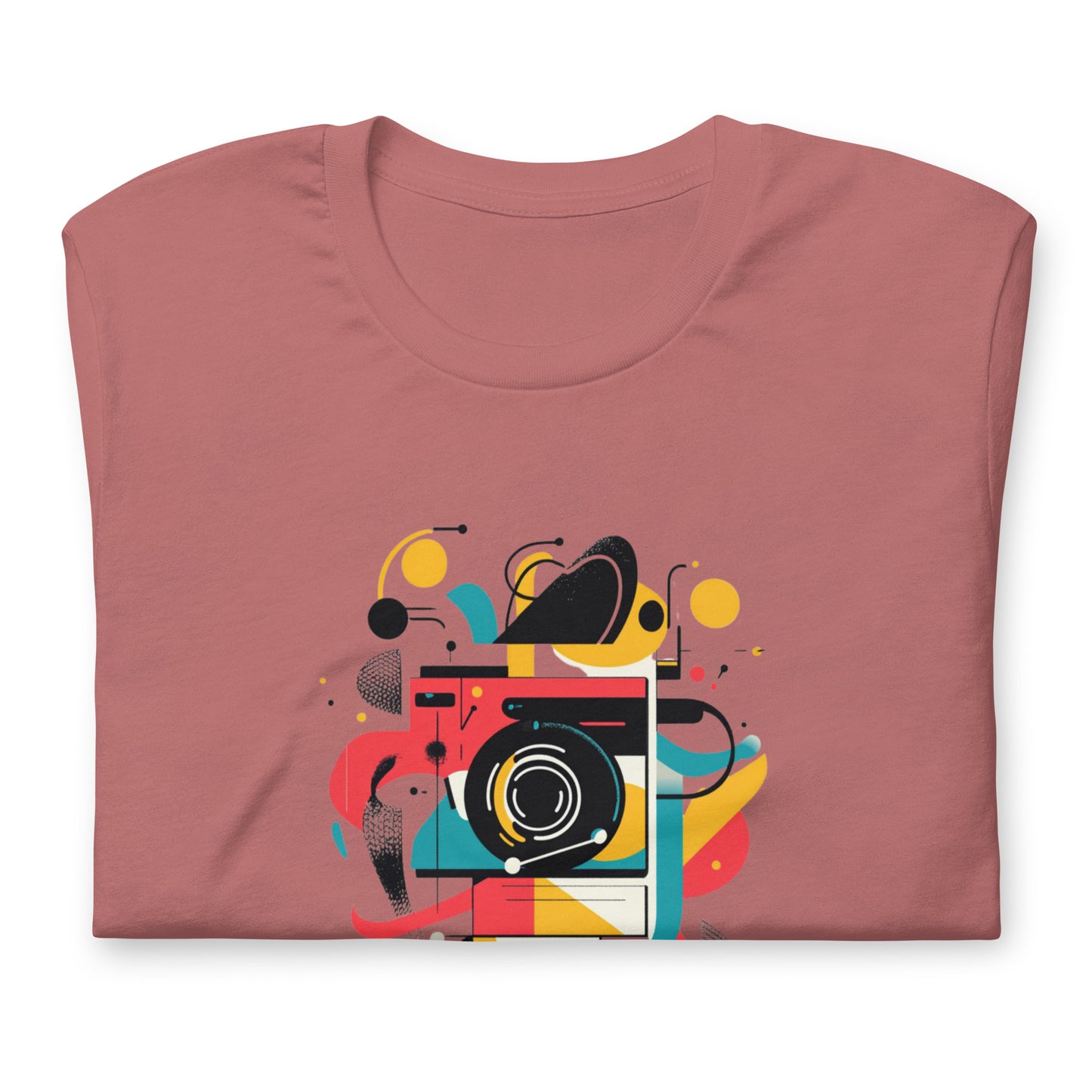 Photographer Gift Shirt - Vintage Camera Graphic Tee - Aesthetic Geometric Apparel
