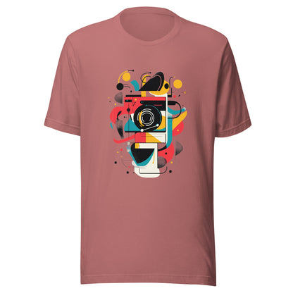 Photographer Gift Shirt - Vintage Camera Graphic Tee - Aesthetic Geometric Apparel