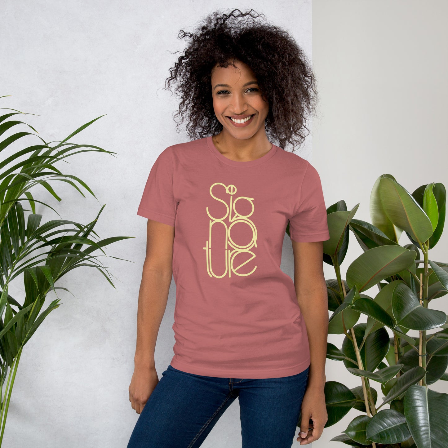 The Signature Tee - Minimalist Typographic Luxury Graphic T-Shirt