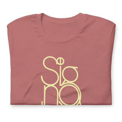The Signature Tee - Minimalist Typographic Luxury Graphic T-Shirt