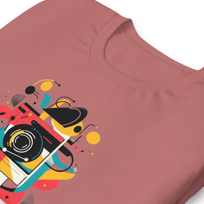Photographer Gift Shirt - Vintage Camera Graphic Tee - Aesthetic Geometric Apparel