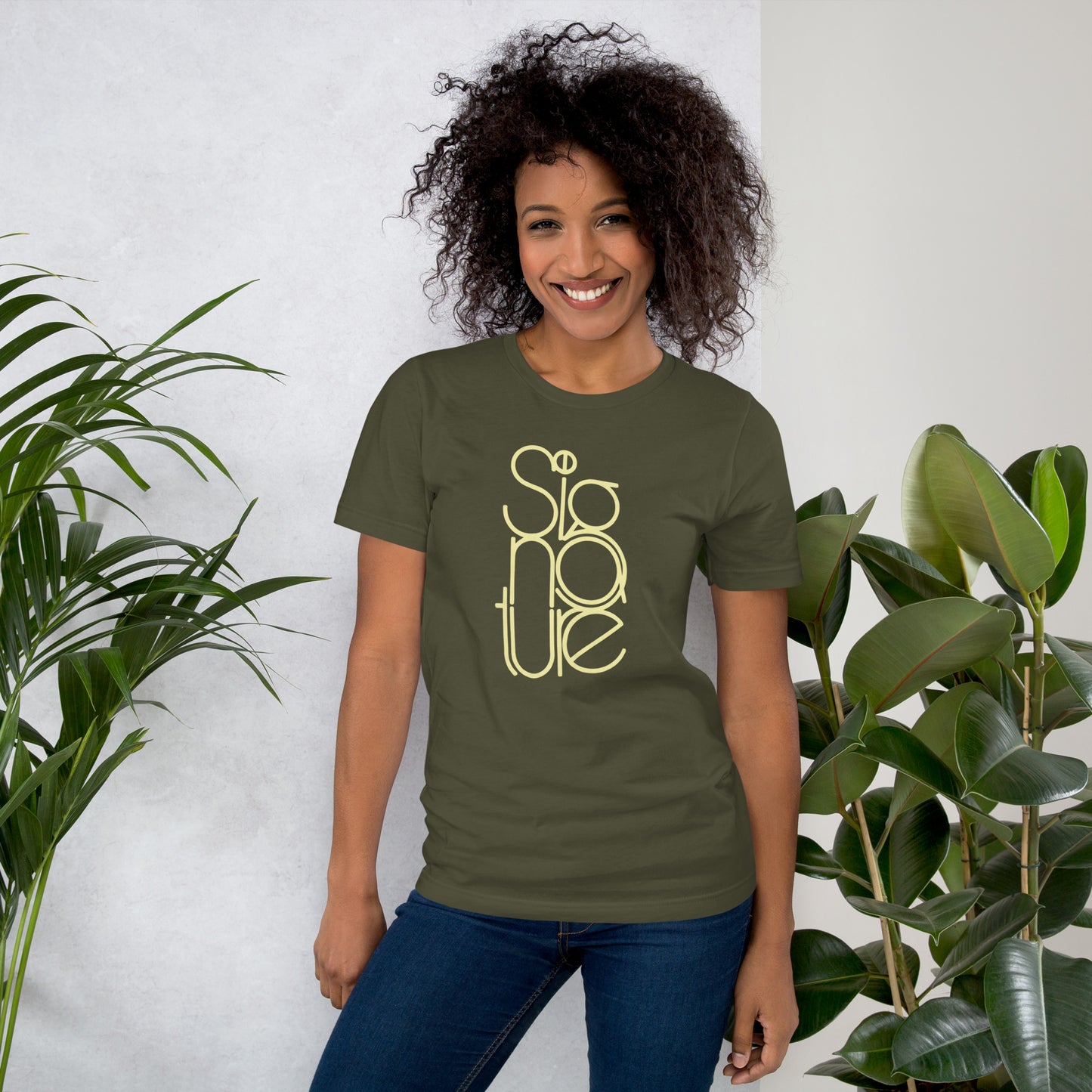The Signature Tee - Minimalist Typographic Luxury Graphic T-Shirt