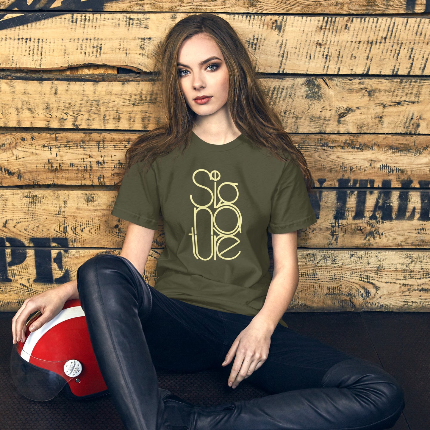 The Signature Tee - Minimalist Typographic Luxury Graphic T-Shirt