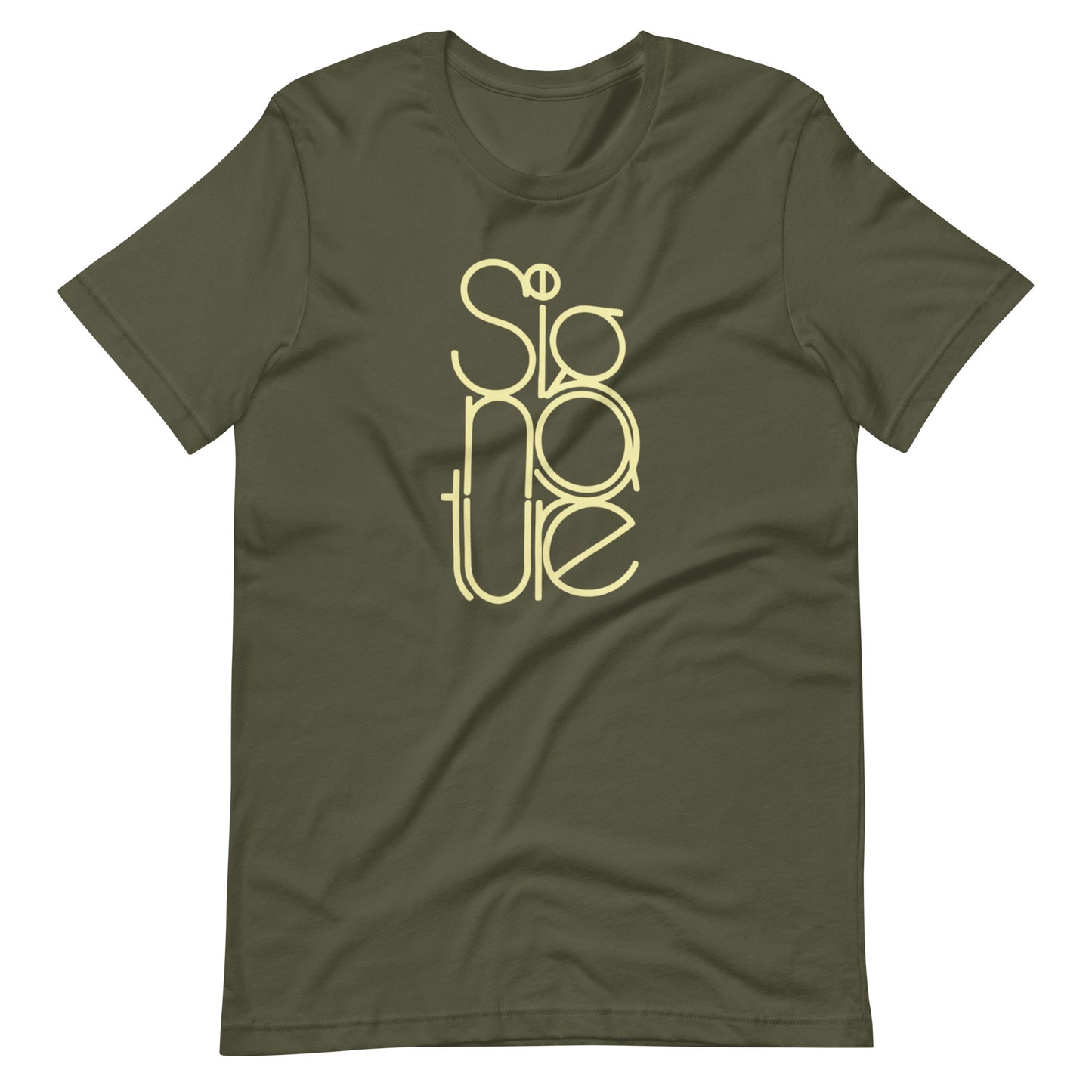The Signature Tee - Minimalist Typographic Luxury Graphic T-Shirt